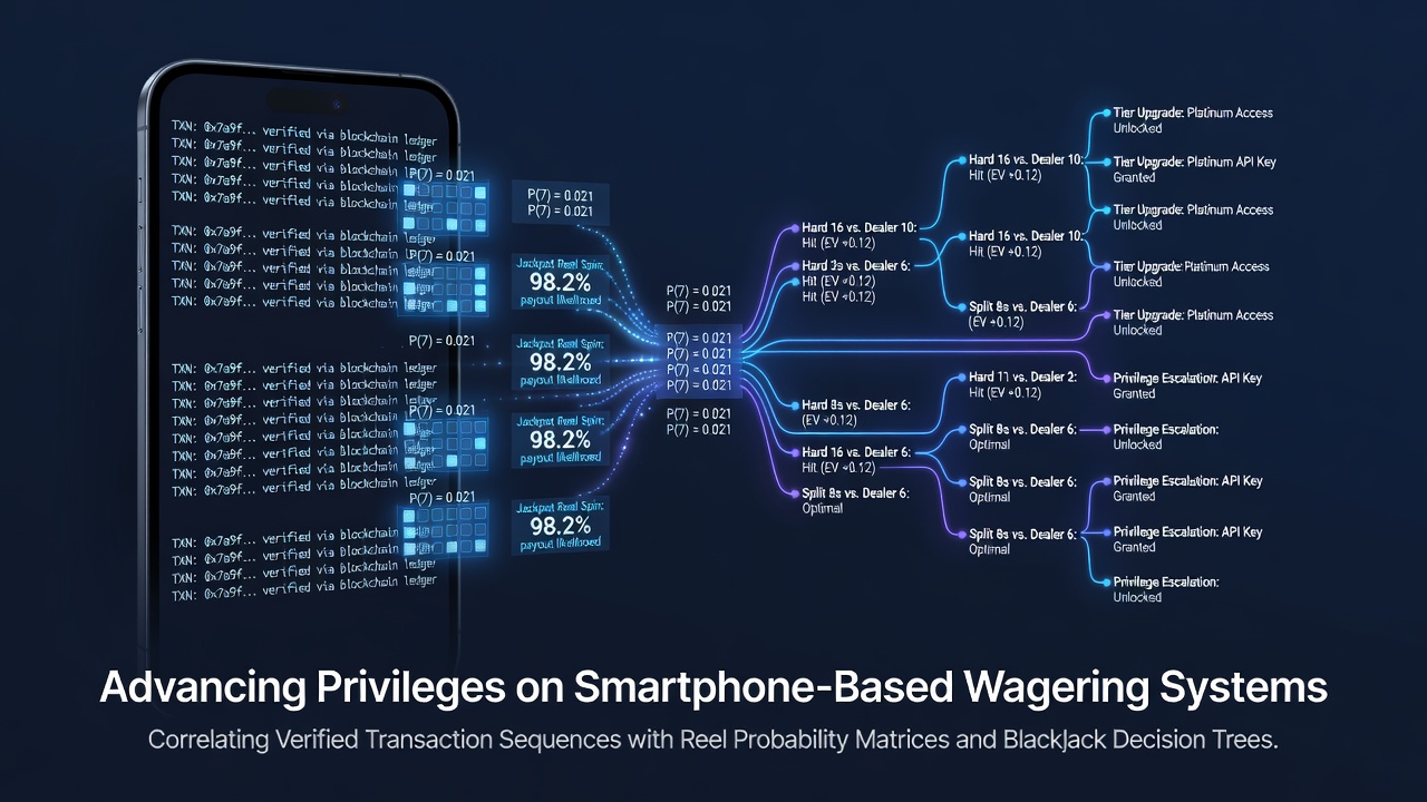 Smartphone screen displaying integrated transaction logs alongside slot reel matrices and blackjack strategy trees in a mobile wagering app